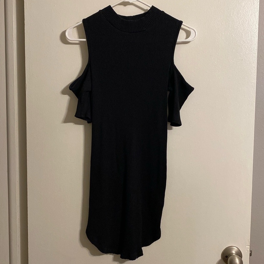 [Bundle]: 2 Bodycon Dresses, Solid Black & Stripe… - image 2